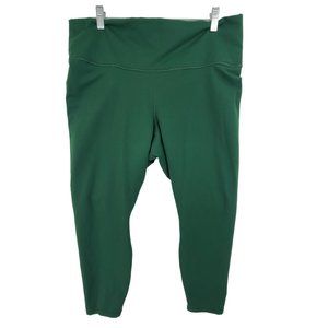 Fabletics Powerhold Women's Athletic Cropped Leggings Green Size XL
